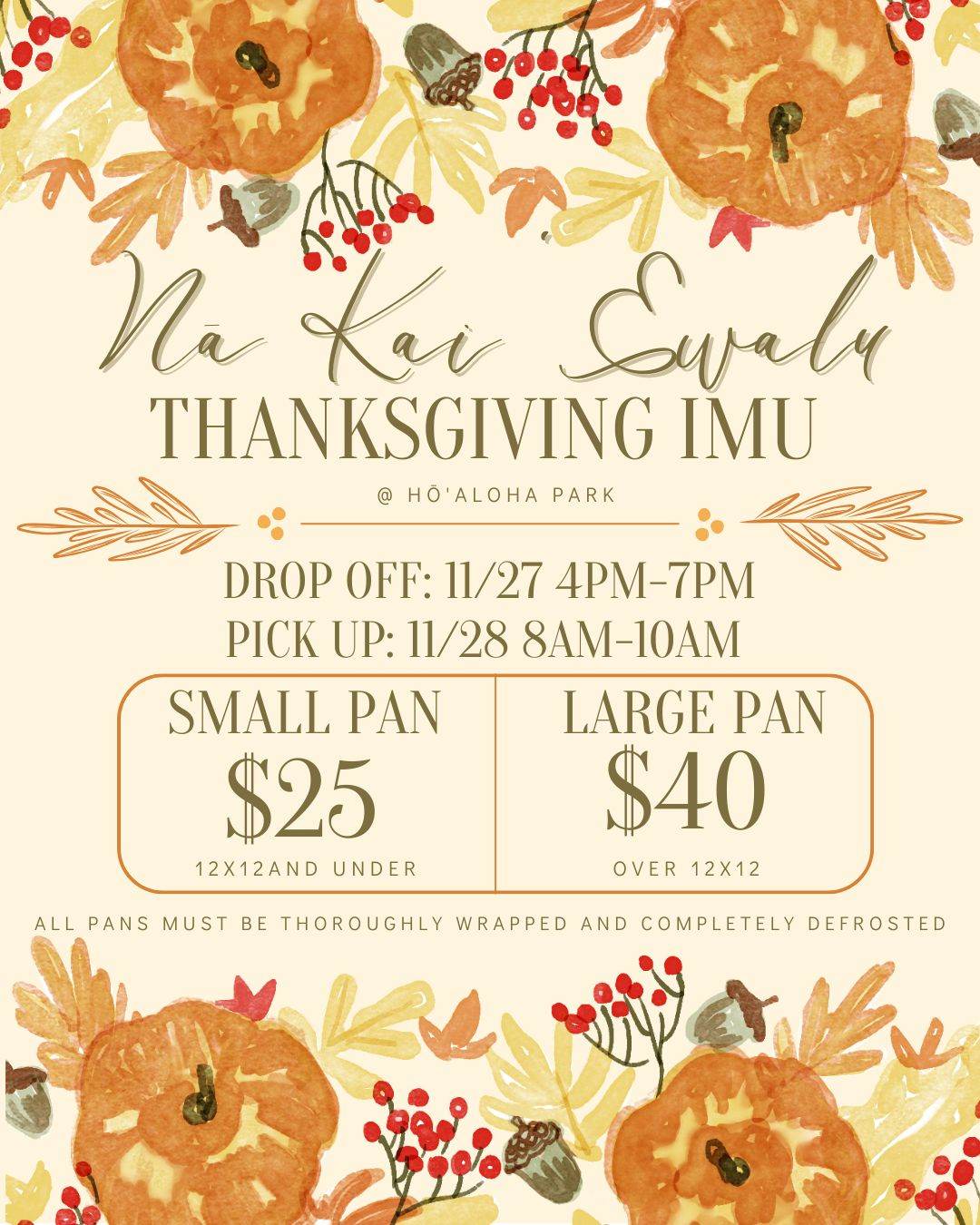 Thanksgiving 2024 – Imu Fundraiser